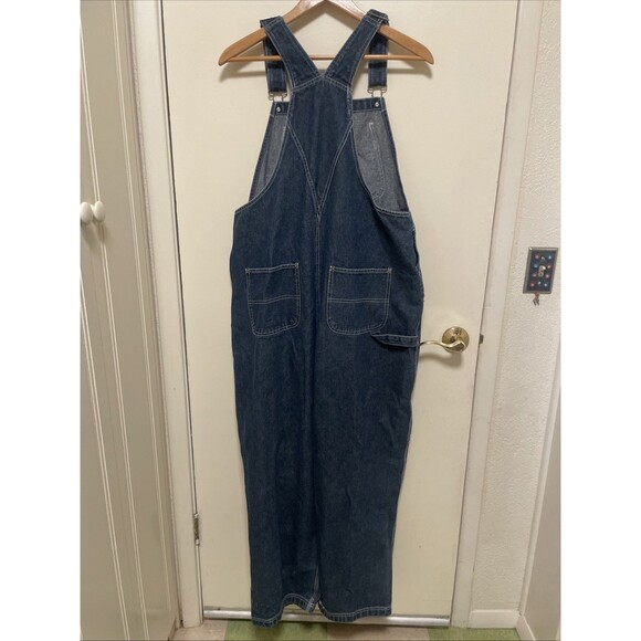 Vtg Winnie The Pooh Denim Overalls Bibs Women Size Large Disney Embroidered 90s - Picture 7 of 11